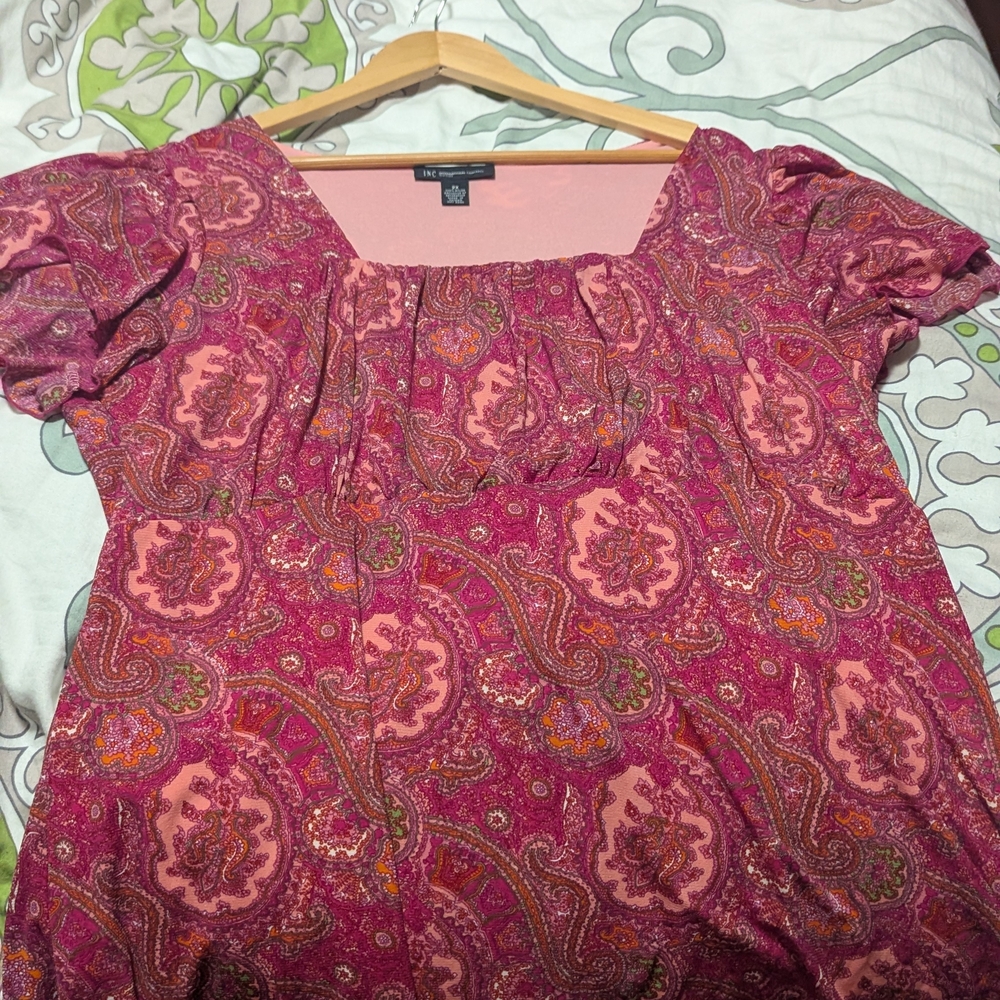 Paisley Pink Women's Top